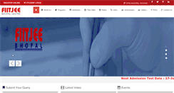 Desktop Screenshot of fiitjeebhopal.com
